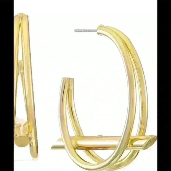 Alfani New Bar Split Open Hoop Earrings - Picture 1 of 3